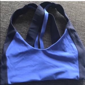 Black and blue lulemon sports bra!